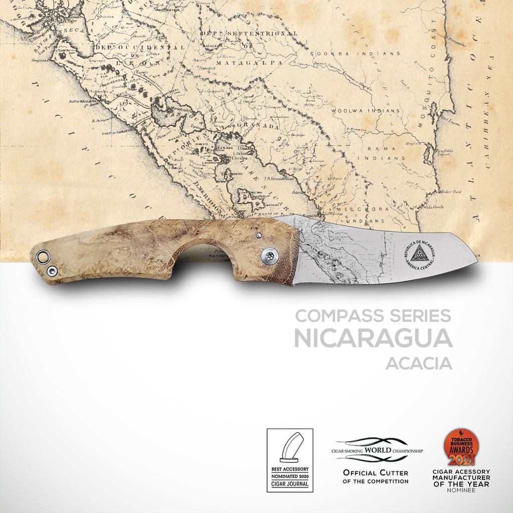Cutter LE PETIT - Compass Nicaragua Acacia Burl