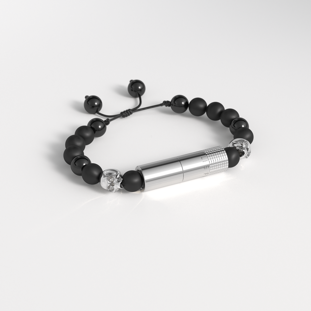 Punch Bracelet - Oscuro Matte Skull I