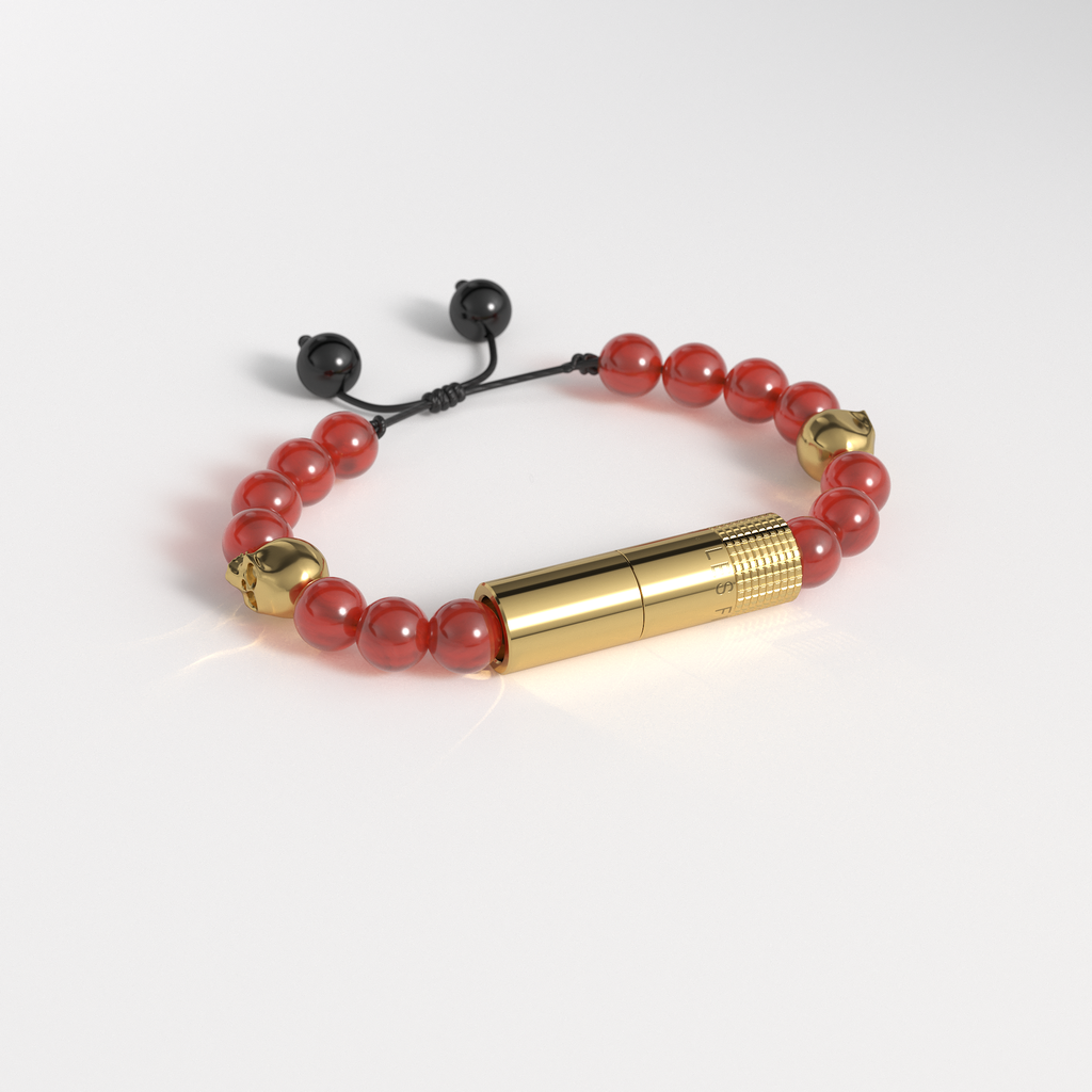 Punch Bracelet - Sangre Gold Skull