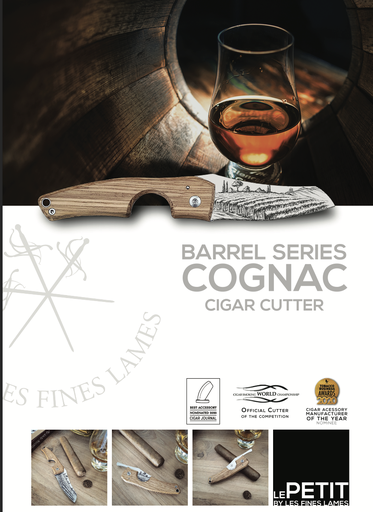 [PLVA5 - BSCOG] LFL POS Advertising Easel A5 - Cutter Cognac Barrel