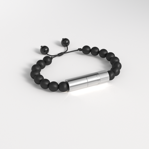 [BP3128038] Punch Bracelet - Onyx Matte